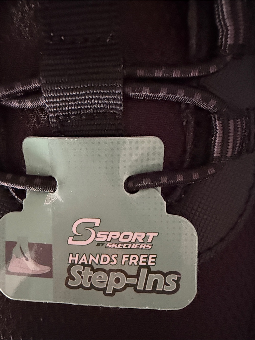 Skechers S Sport Black Lace-Free Step-Ins - Picture 2 of 4